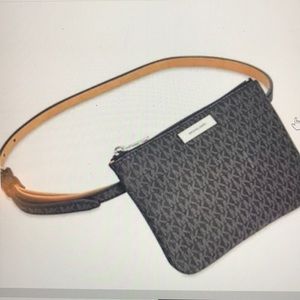NWOT Michael Kors Signature Fanny Pack (Black)
